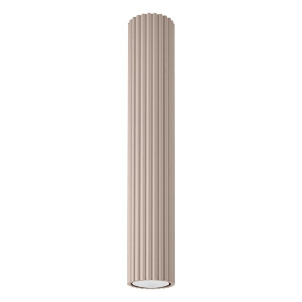 Runde Deckenlampe Aluminium Taupe GU10 H:40 cm Modern