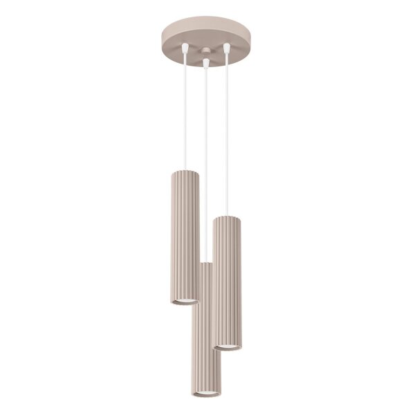 Hängelampe Aluminium Taupe GU10 B:19,5 cm 3-flammig