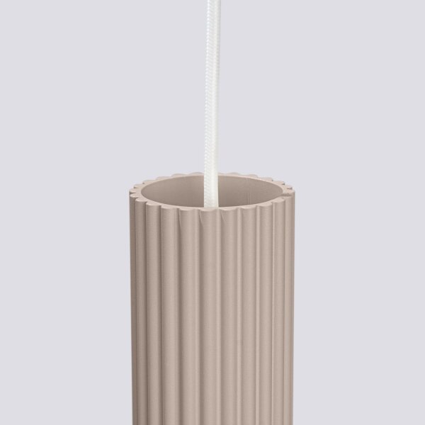 Hängelampe Aluminium Taupe GU10 B:19,5 cm 3-flammig