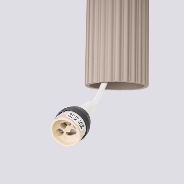 Hängelampe Aluminium Taupe GU10 B:19,5 cm 3-flammig