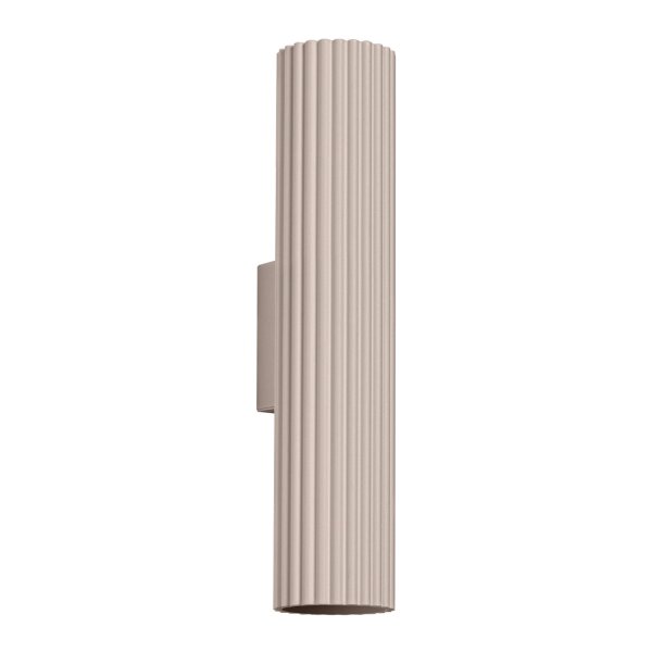 Wandleuchte Metall Taupe GU10 H:30 cm Up Down 2-flammig