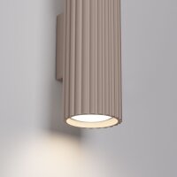 Wandleuchte Metall Taupe GU10 H:30 cm Up Down 2-flammig