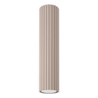 Runde Deckenleuchte Aluminium Taupe GU10 H:30 cm Modern