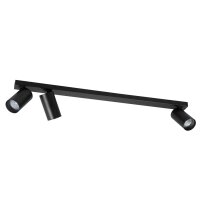 Spot Strahler Metall GU10 3-flammig Schwarz 70 cm...