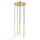 Hängelampe Metall Gold 30 cm, max. 85 cm, 6x G9 Modern