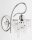 Wandleuchte Kristall Metall 21 cm Chrom E14 Modern