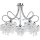 Deckenleuchte Kristall Metall 48 cm Chrom 5-flammig E14 Modern