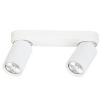 Deckenspot Weiß GU10 2-flammig 26 cm klein Flur...