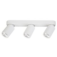 Deckenspot 3-flammig GU10 verstellbar Weiß 38 cm