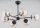 Deckenleuchte Rauchglas Metall 70 cm 6-flammig Schwarz Beige Gold