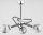 Deckenlampe Rauchglas Metall 60 cm 3-flammig Schwarz Grau