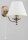 Wandlampe Messing Antik Creme E14 Jugendstil 21 cm