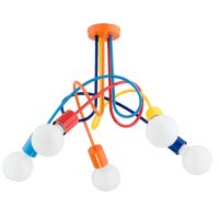 Kinderzimmerlampe Decke Metall Bunt 55 cm für 5x E27