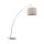 Bogenleuchte Stoff Braun blendarm E27 190 cm Modern