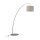 Bogenleuchte Stoff Braun blendarm E27 190 cm Modern