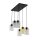 Pendelleuchte Schwarz Metall 58 cm E27 stilvoll Glas