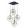 Pendelleuchte Schwarz E27 53 cm modern Stahl Gold