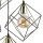 Pendelleuchte Schwarz E27 53 cm modern Stahl Gold