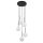 Pendelleuchte Schwarz B:37 cm Glas Metall G9 blendarm