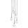 Pendelleuchte Schwarz B:37 cm Glas Metall G9 blendarm