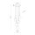 Pendelleuchte Schwarz B:37 cm Glas Metall G9 blendarm