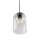 Pendelleuchte Glas Metall Transparent E27 B:14 cm