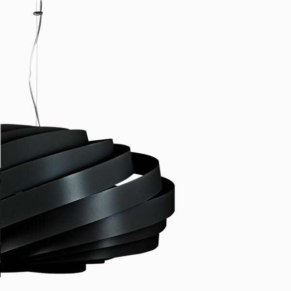 Pendelleuchte Metall elegant B:56 cm Schwarz E27 modern