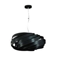 Pendelleuchte Metall elegant B:56 cm Schwarz E27 modern