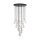 Elegante Pendelleuchte Glas B:62 cm G9 Schwarz Gold