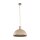 Pendelleuchte Zeitlos Holz Metall Beige B:33,5 cm E27
