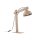 Tischleuchte Holz Metall Beige E27 52 cm flexibel