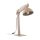 Tischleuchte Holz Metall Beige E27 52 cm flexibel