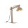 Tischleuchte Holz Metall Beige E27 52 cm flexibel