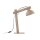 Tischleuchte Holz Metall Beige E27 52 cm flexibel
