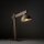 Tischleuchte Holz Metall Beige E27 52 cm flexibel