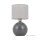 Tischleuchte Grau Modern 36 cm E27 Glas Stoff