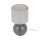 Tischleuchte Grau Modern 36 cm E27 Glas Stoff