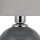 Tischleuchte Grau Modern 36 cm E27 Glas Stoff