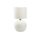 Tischleuchte Weiß Modern 36 cm E27 Glas Stoff stilvoll