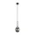 Pendelleuchte Schwarz B:10 cm G9 Metall Glas in Graphit