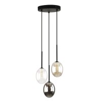 Hängelampe Mehrfarbig Glas B:24 cm G9 3-flammig Modern
