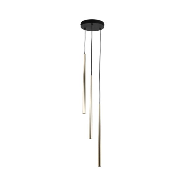 Pendelleuchte Elegant B:20 cm Schwarz G9 Stahl Gold
