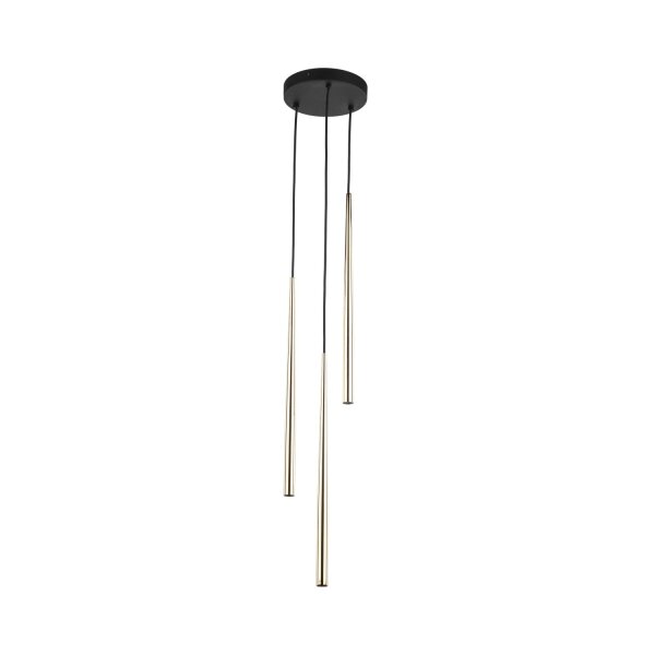 Pendelleuchte Elegant B:20 cm Schwarz G9 Stahl Gold