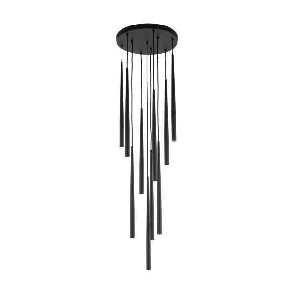 Hängelampe Schwarz Modern B:35 cm G9 10-flammig