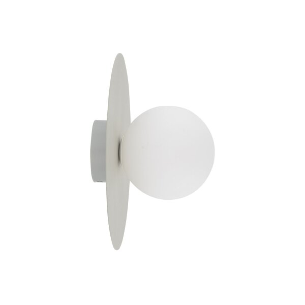 Deckenleuchte Modern B:25 cm Weiß G9 Glaskugel blendarm
