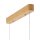 LED Pendelleuchte Holzbalken 150 cm 3000 K warmweiß