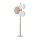 Stehlampe Holz Weiß E27 150 cm 3-flammig Skandinavisch