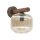 Wandlampe blendarm B:15 cm Metall E14 Holz Glas Cognac