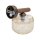 Wandlampe blendarm B:15 cm Metall E14 Holz Glas Cognac