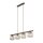 Pendelleuchte zeitlos Holz Braun 95 cm E14 Glas Cognac